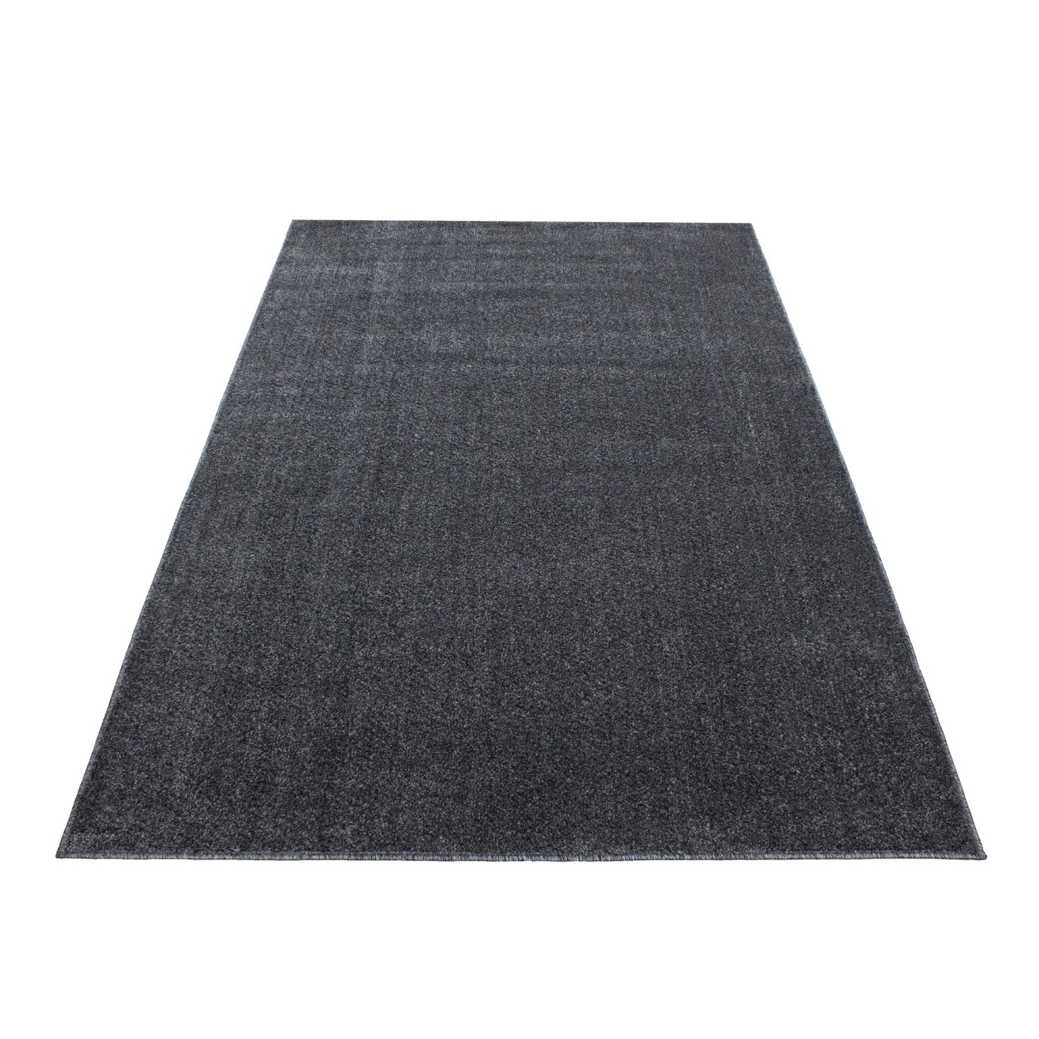 Grauer Ayyildiz Kurzflorteppich Ata 80x250 cm – moderner Teppich für Wohnräume.