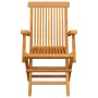 vidaXL Gartenstühle mit Taupe Kissen 2 Stk Massivholz Teak 3062495_4