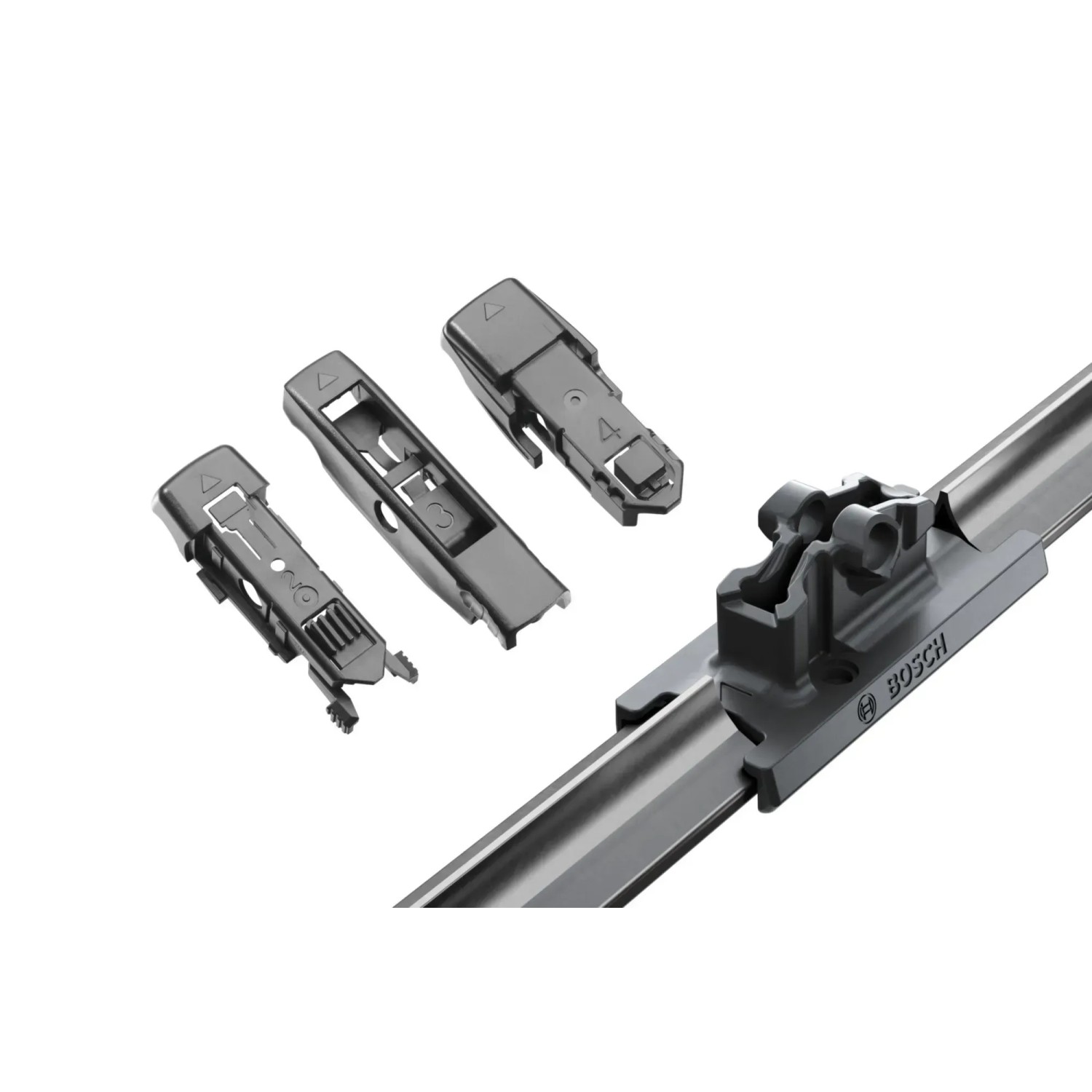 Bosch Aerotwin AP13U Wischblatt mit Adaptern für einfache Montage und sichere Scheibenreinigung.