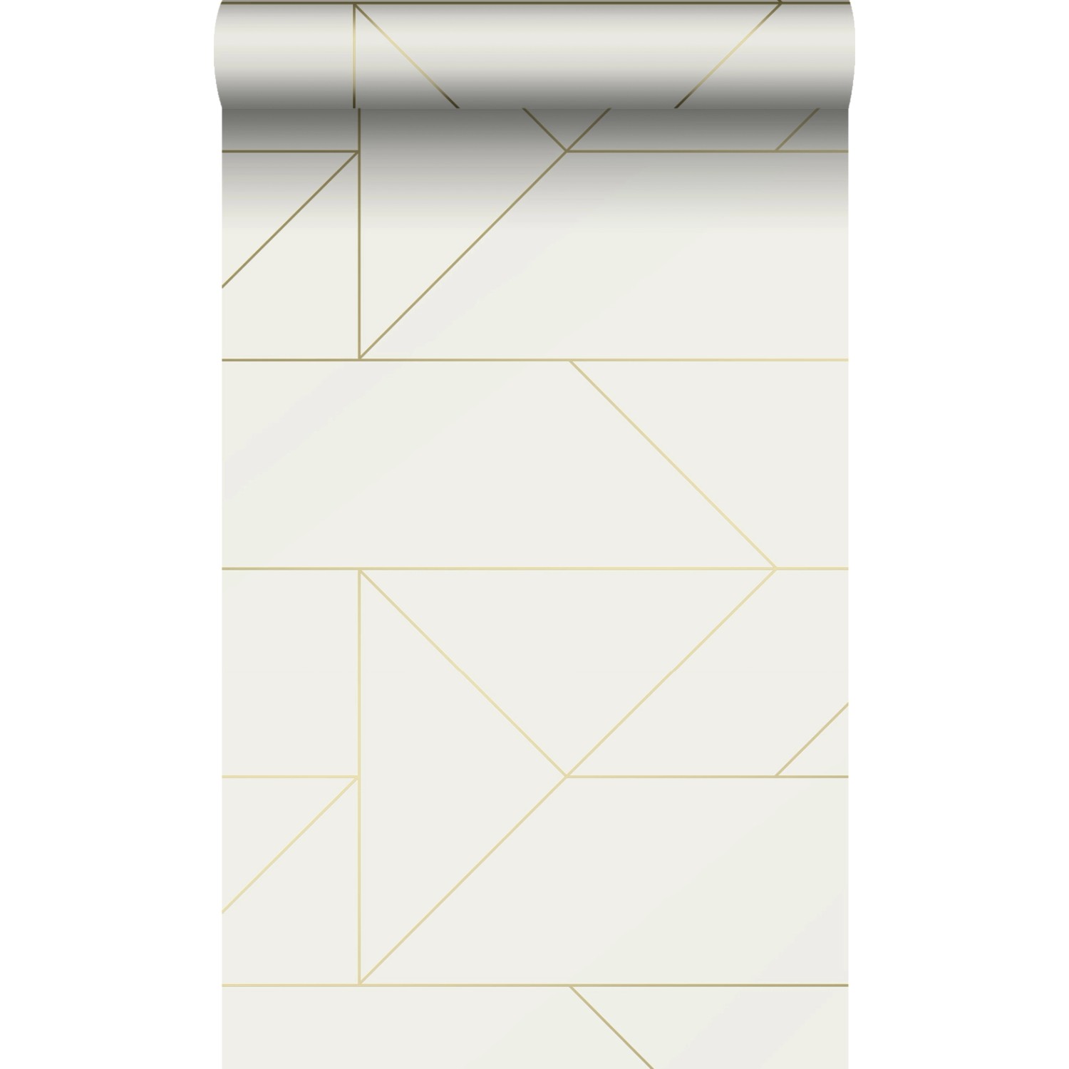 Origin Luxury Wallcoverings Tapete Grafische Linien Beige Und Gold 53 Cm X günstig online kaufen