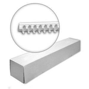 Verpackung der Profhome Eckleisten 150501-Box, 6 Deckenleisten im Set, weiß, marokkanischer Stil.