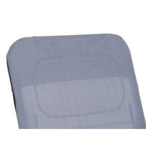 Detailansicht der blauen Siena Garden Kippliege Bito. Sonnenliege mit wetterfestem Bezug.