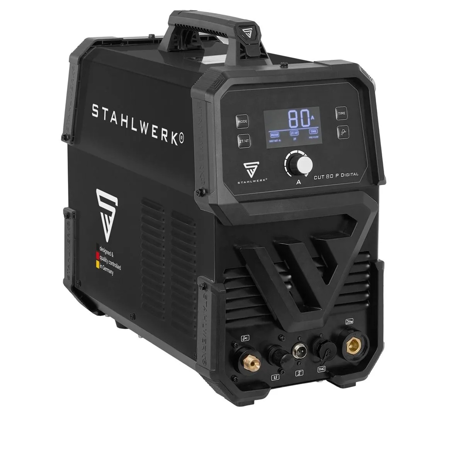 STAHLWERK Accessoires P-80 : 10 Buses + 10 Électrodes + 5 Capuchons Céramique - Lot De 25 Pièces Pour Torche Plasma