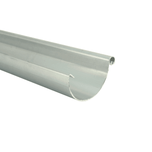 Marley Zink-Dachrinne, 3 m lang, RG 125, aus Titan-Zink, halbrunde Form.