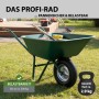TRUTZHOLM Profi-Schubkarrenrad Vollgummi, pannensicher 4.80 4.00-8, Stahlfelge, 200 kg.
