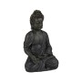 Relaxdays Buddha Figur Polyresin Dunkelgrau Sitzend Feuchtigkeitsresistent 18 cm x 10 cm x 8 cm 0,21 kg