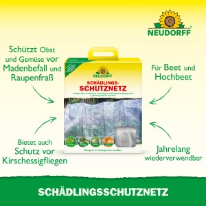 Neudorff Schädlingsschutznetz: Engmaschiges Netz zum Schutz von Gemüse und Obst vor Schädlingen.