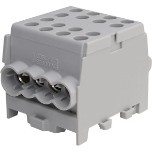 Pollmann Hauptleitungs-Abzweigklemme, fingersicher, 1-polig, 25 mm².