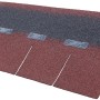 Detailaufnahme der roten Dachschindeln für den Satteldach-Carport Wallgau.