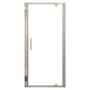 AICA Duschabtrennung 80x185cm mit Drehtür aus Klarglas und Chromrahmen.