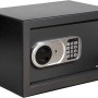 Anthrazitfarbener KARAT Tresor Safemaxx mit elektronischem Zahlenschloss, 17x23x17 cm, 6 Liter.