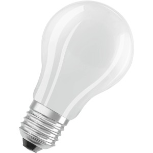 Osram E27 LED-Lampe, Glühlampenform, 4,3W, 806lm, matt, warmweiß.