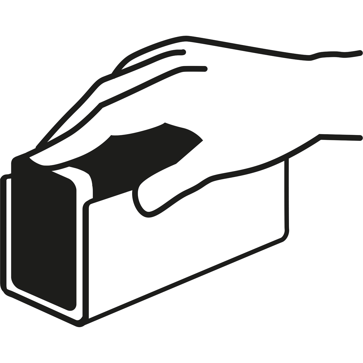 Hand schleift Holz mit Bosch Expert Schleifschwamm (96x26x69mm).