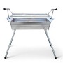 Grillpeter Mangal Ararat Schaschlikgrill aus Edelstahl mit verstellbarer Grillhöhe.