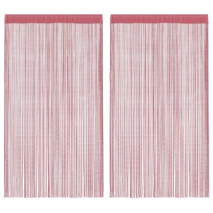 vidaXL Fadenvorhänge 2 Stk Rosa 140x250 cm 4102042