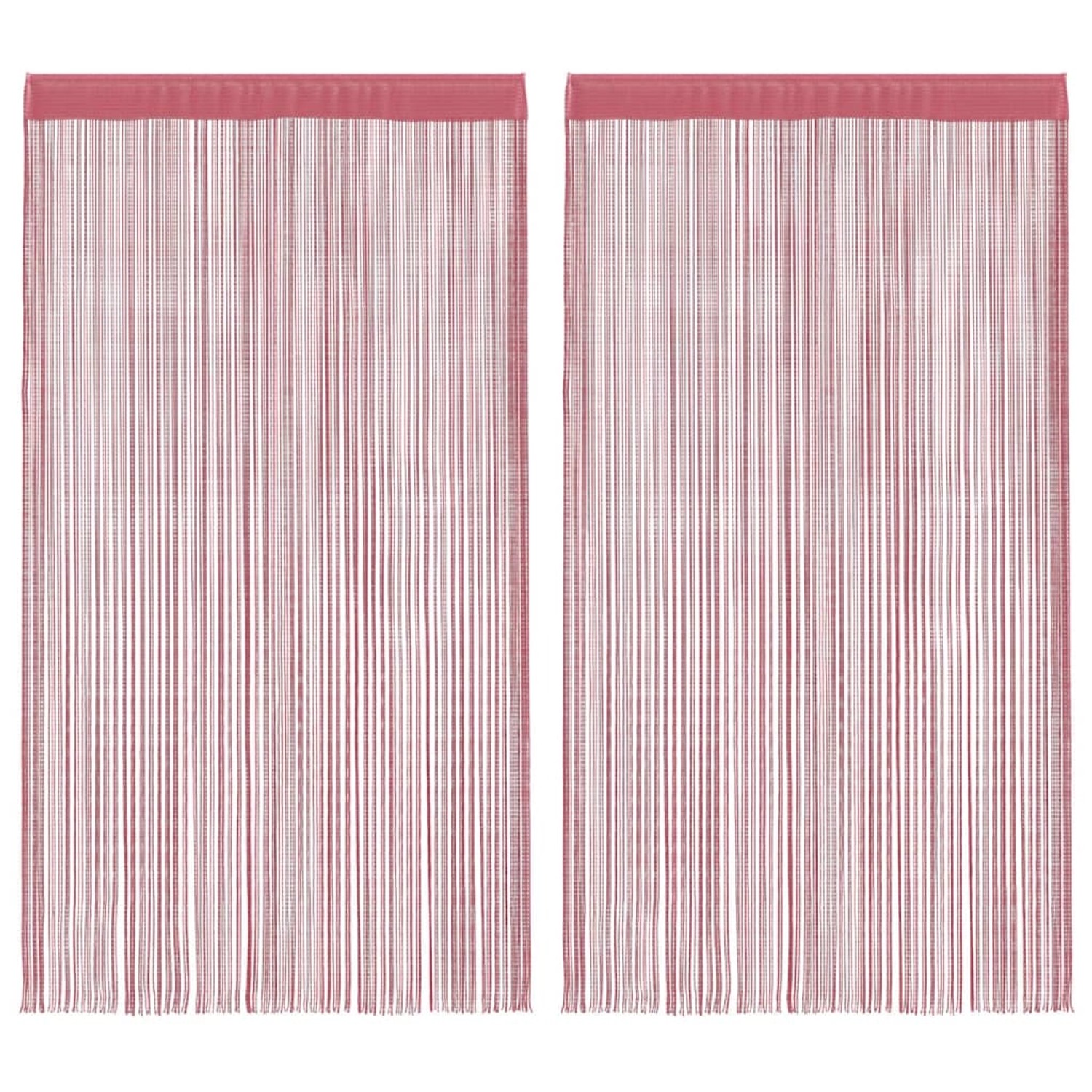 vidaXL Fadenvorhänge 2 Stk Rosa 140x250 cm 4102042 günstig online kaufen