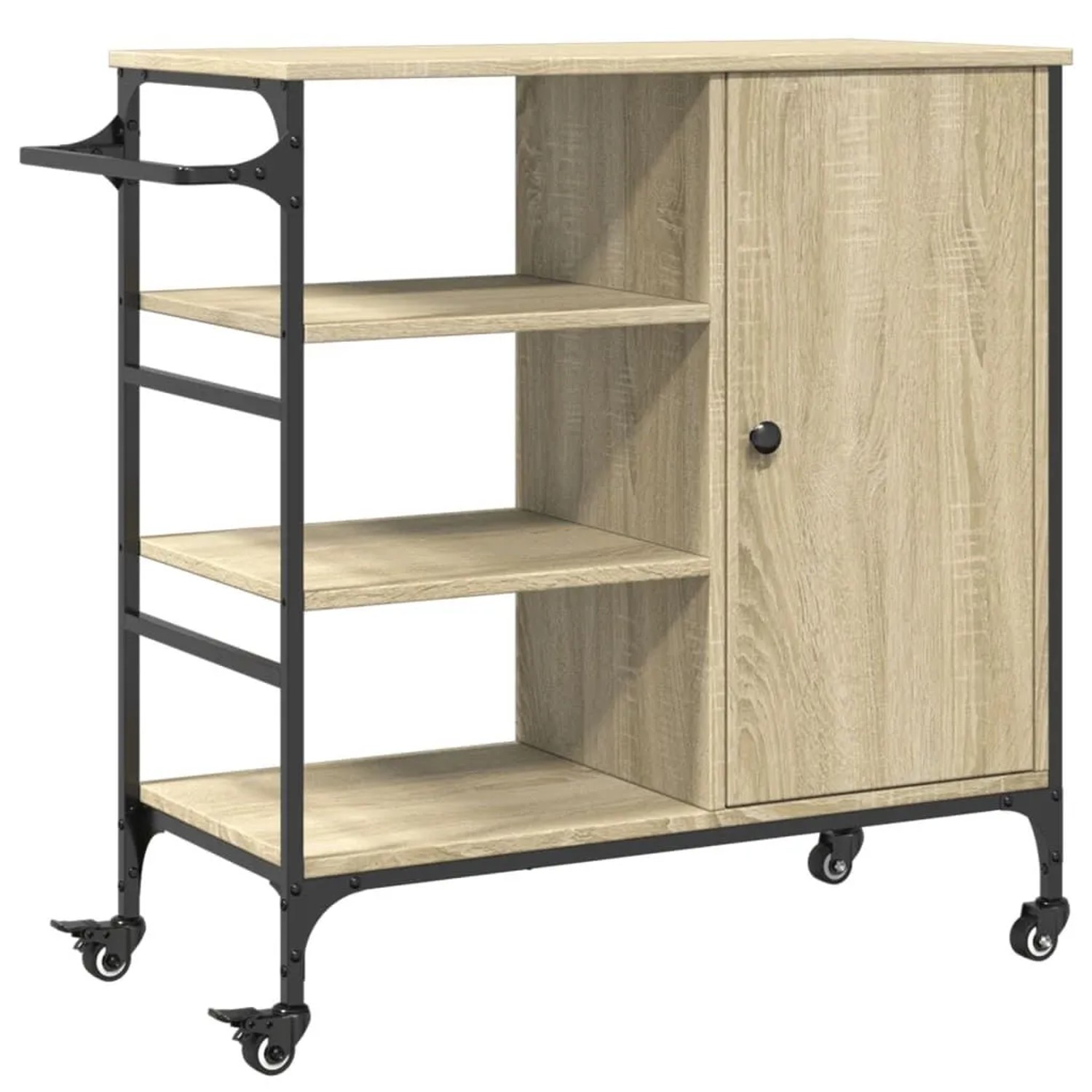 vidaXL Küchenwagen Sonoma-Eiche 87,5x38,5x84,5 cm Holzwerkstoff 842387
