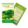 Deine Gartenwelt Brunnenkresse Samen: Packung mit Abbildung der Kresse und Infos zur Aussaat.