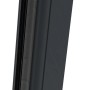 GroJa Klemmschiene links, 93,5 cm, Anthrazitgrau (RAL 7016) für Zaunbau & Sichtschutz.