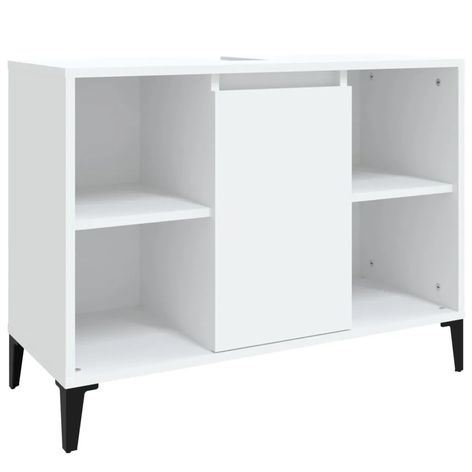 vidaXL Waschbeckenunterschrank Weiß 80x33x60 cm Holzwerkstoff 821292