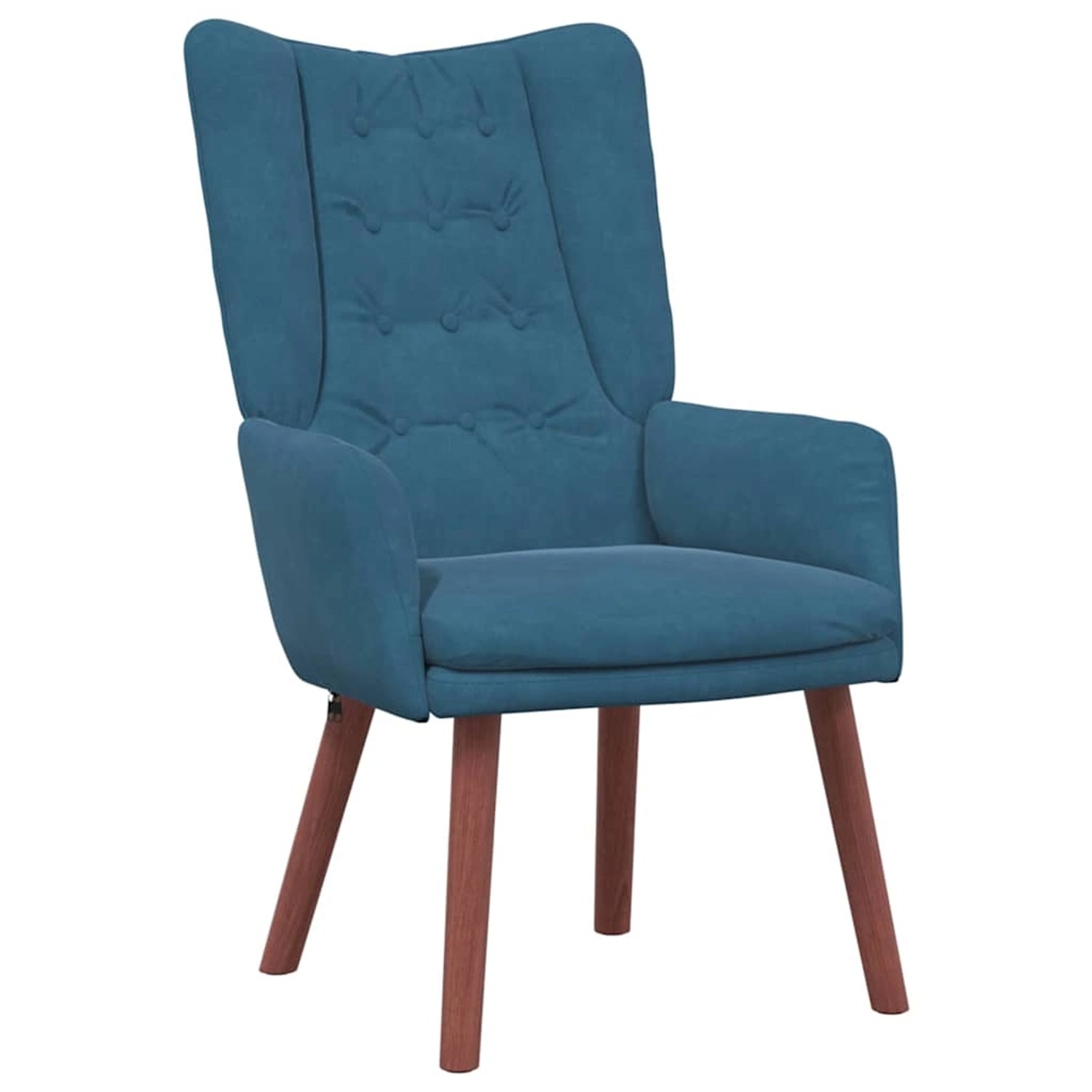 vidaXL Relaxsessel Blau 63 x 67 x 94 cm Samt 42001813