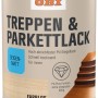 Dose OBI Treppen- und Parkettversiegelung, farblos, seidenmatt, für den Innenbereich.