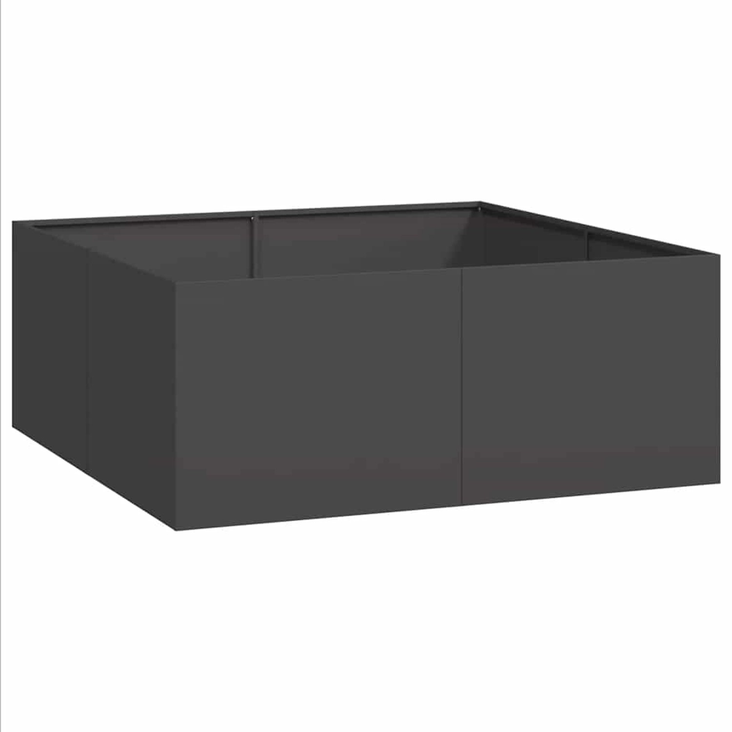 vidaXL Pflanzkübel Schwarz 100x100x40 cm Stahl 860815 günstig online kaufen