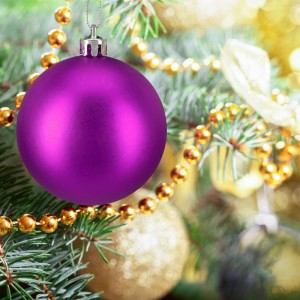 Relaxdays Weihnachtskugeln im 50er Set Kunststoff Pink Bruchsicher 7 cm x 6 cm
