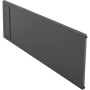 Blum Ambia-Line Querteiler aus Oriongrau Kunststoff für Frontauszugsrahmen, 242 mm breit, zur Schubladenorganisation.