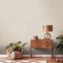 AS-Creation Vliestapete Creme/Silber mit grafischem Metalliceffekt im Wohnraum.