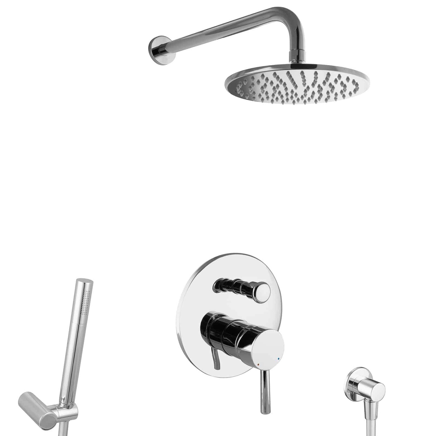 PaulGurkes Unterputz Dusch Set Messing