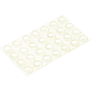 Selbstklebende Universalpuffer, Ø 12 mm, 28 Stück, transparent. Möbelgleiter zum Schutz von Oberflächen.