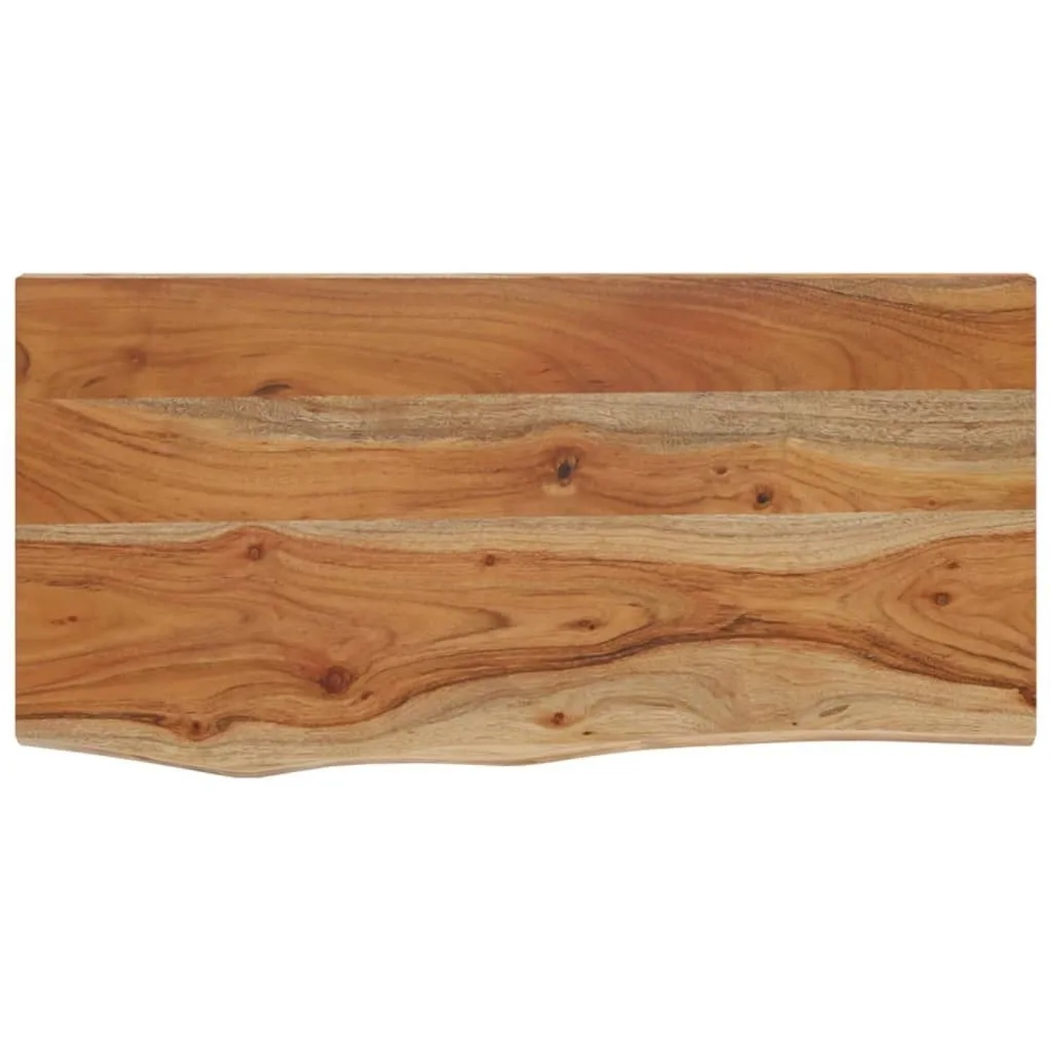 vidaXL Wandregal 60x30x3,8 cm Rechteckig Massivholz Akazie Baumkante 370284