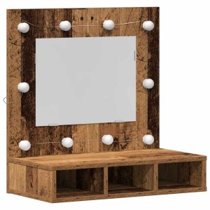 vidaXL Spiegelschrank Altholz 62 x 31,5 x 62 cm Holzwerkstoff 873880