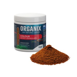 Oase Organix Colour Micro Granulate Fischfutter für farbenprächtige Fische.