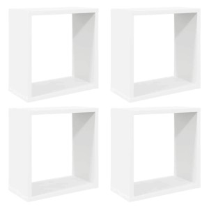 vidaXL Würfelregale 4 Stk Weiß 30x15x30 cm 806999