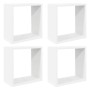 vidaXL Würfelregale 4 Stk Weiß 30x15x30 cm 806999