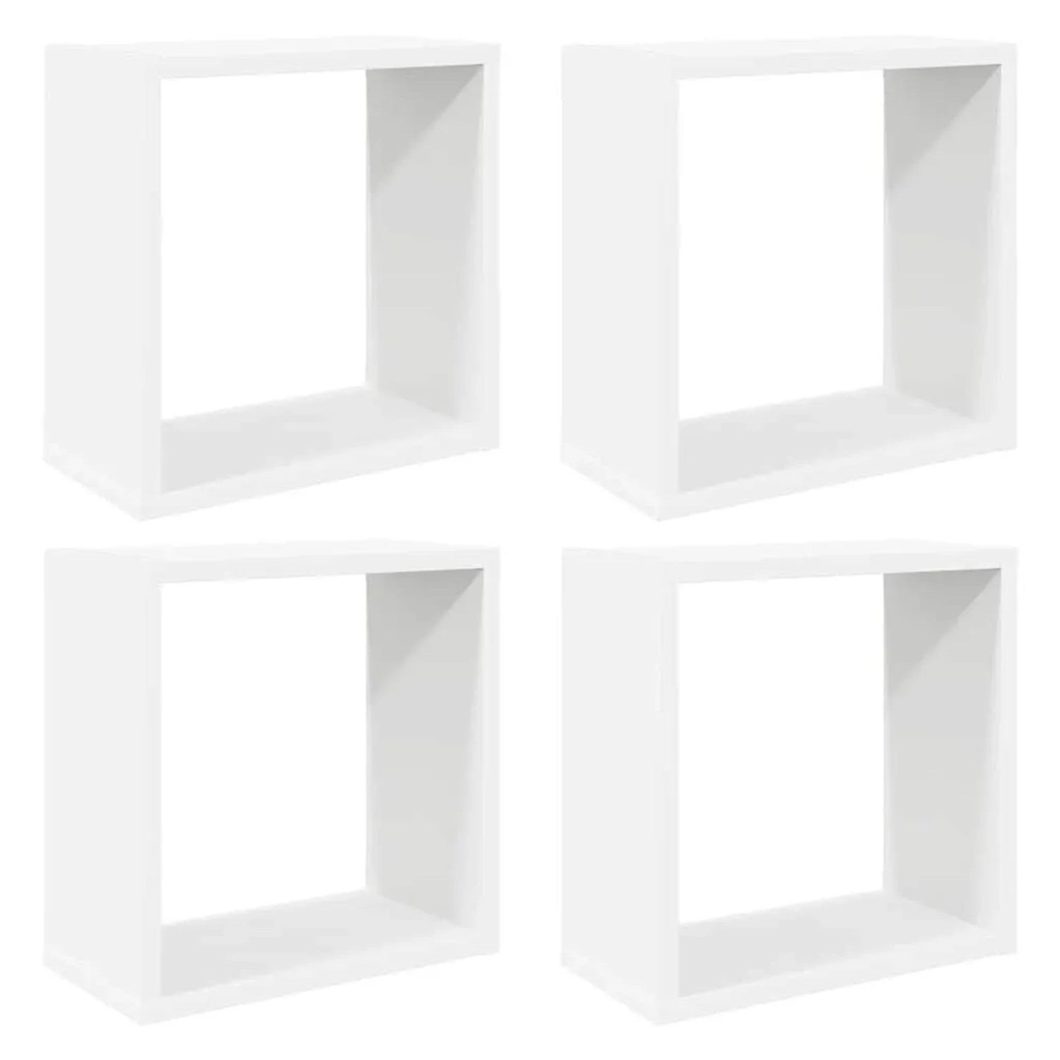 vidaXL Würfelregale 4 Stk Weiß 30x15x30 cm 806999