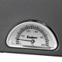 Detailaufnahme des Thermometers am Enders Pizzaofen Paco. Temperaturanzeige in Grad Celsius.
