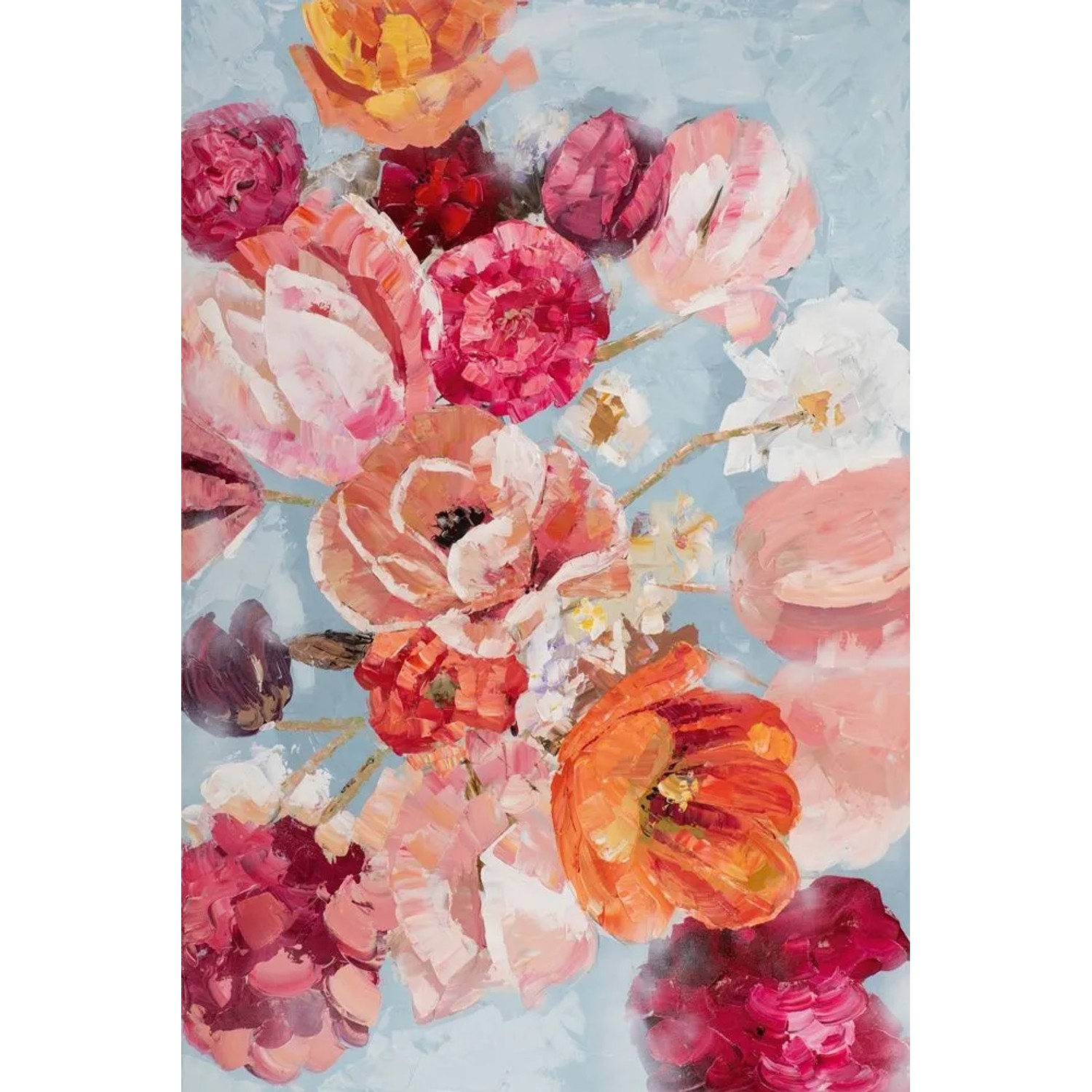 Art Universe Leinwandbild Rosarote Blütenpracht 100 x 150 cm