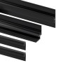 Schulte DecoDesign Profilset in Schwarz, 255 cm, Zubehör für Duschrückwände.
