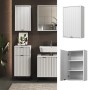 Vicco Badschrank Eliza, weiß, 40x65cm, mit Tür. Hängeschrank für Badregale & Badablagen.