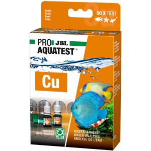 JBL ProAquaTest Cu Kupfer Wassertest für Aquarien, Set für ca. 50 Messungen.