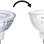 Philips Hue GU5.3 LED-Lampe, 2er-Pack. Farbwechsel und warmweißes Licht.