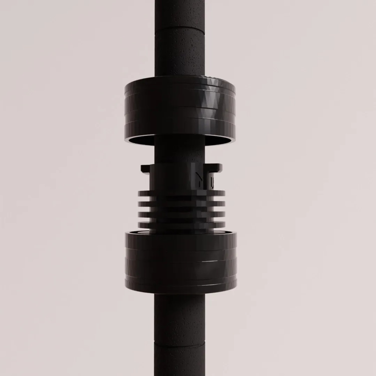 Detailaufnahme Stecksystem des AR Shelving Standregals AR Deco, schwarz.