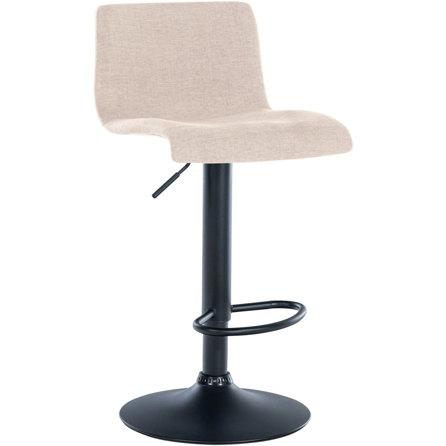 CLP Barhocker Branford creme/Stoff