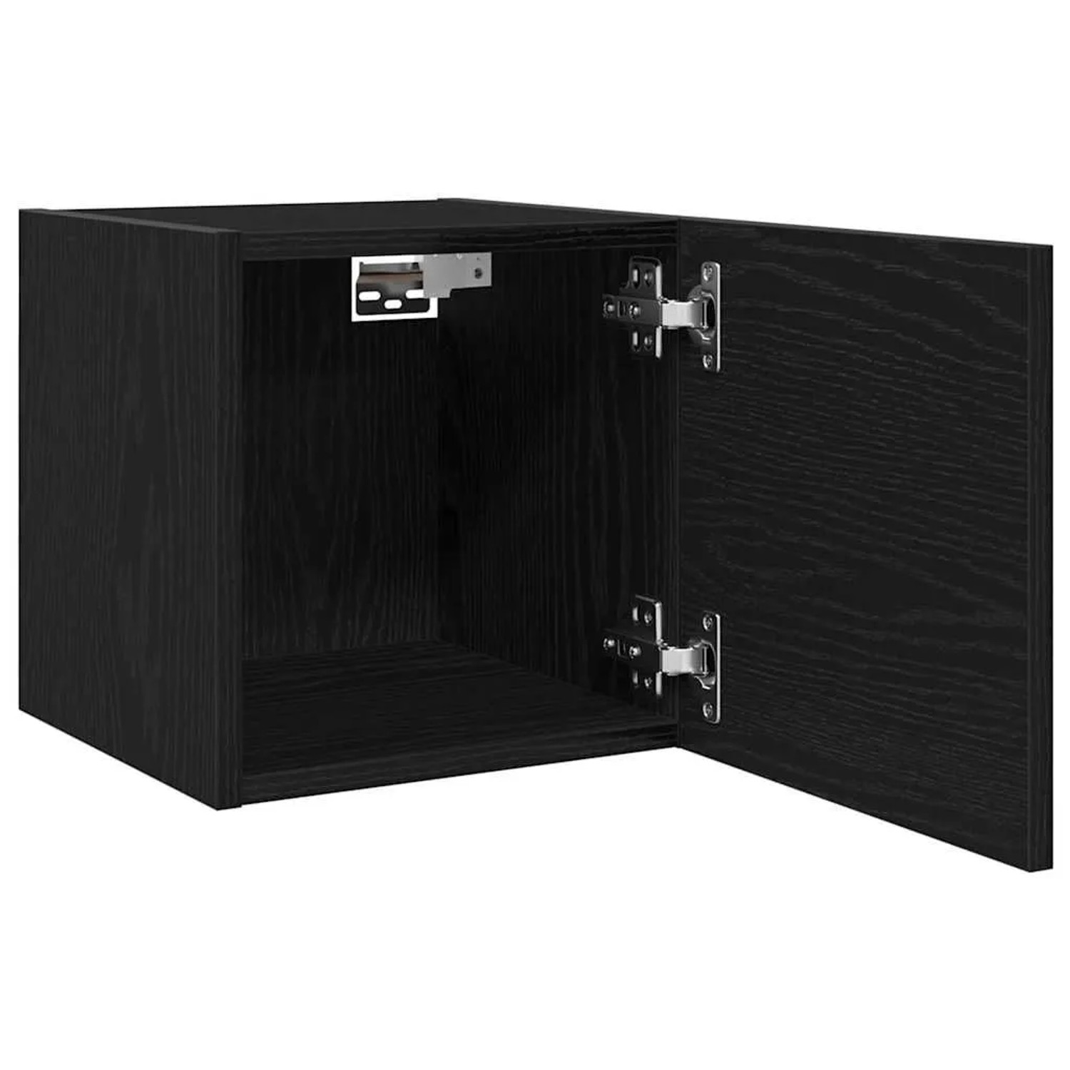 vidaXL TV-Schränk 2-Tlg Schwarz Eichen-Optik 30,5 x 30 x 30 cm 862577