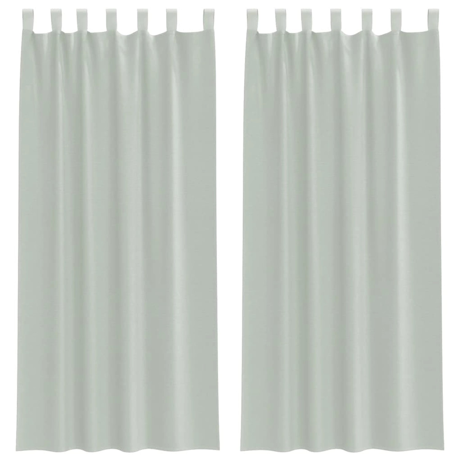 vidaXL Voile Vorhänge mit Schlaufen 2 Stk Hellgrau 140x225 cm 4102298 günstig online kaufen
