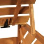 Braune Mülltonnenbox aus Tannenholz, Deckel mit schwarzem Scharnier und Holzhalterung offen. Mülltonnenverkleidung.