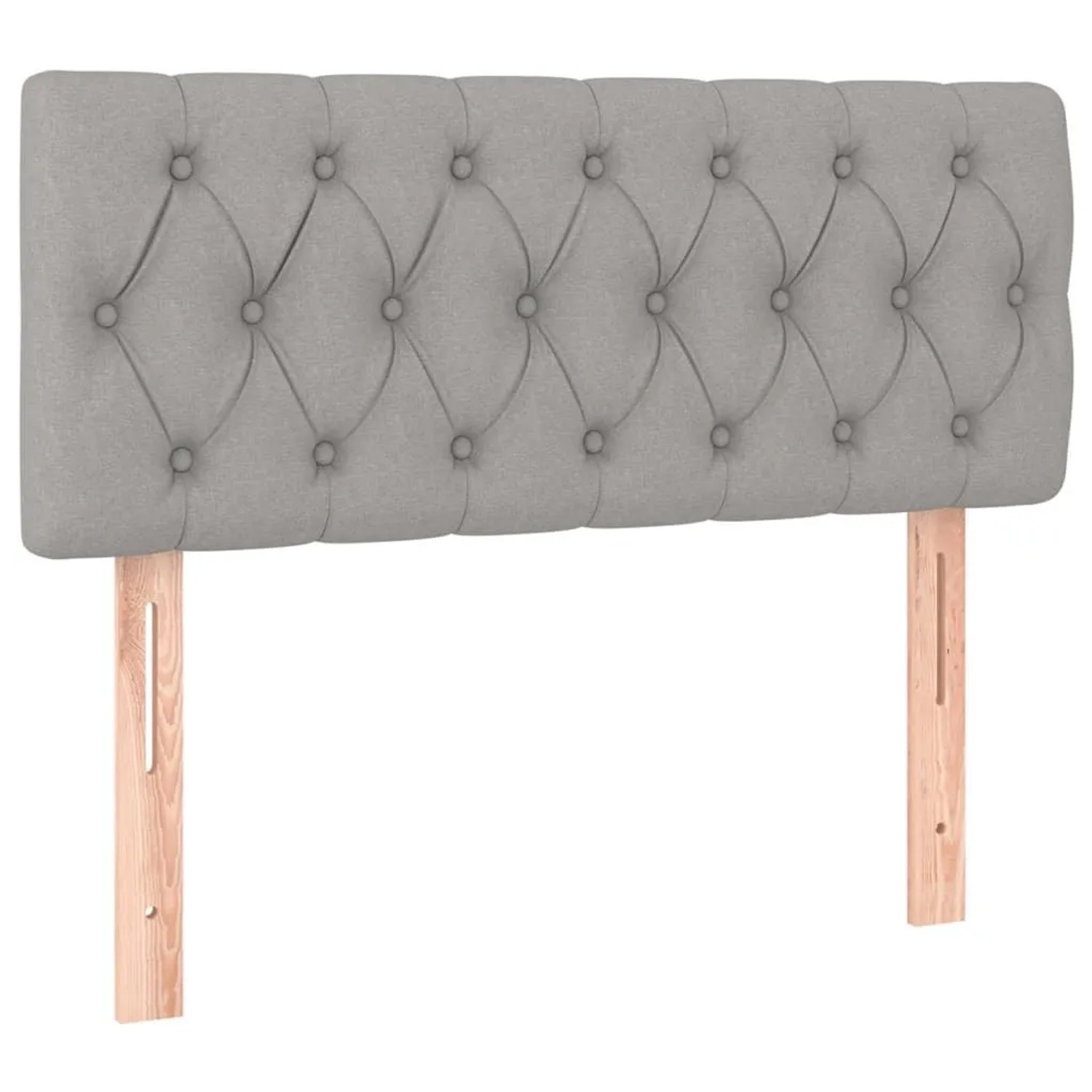 vidaXL Kopfteil Hellgrau 100x7x78/88 cm Stoff 346326